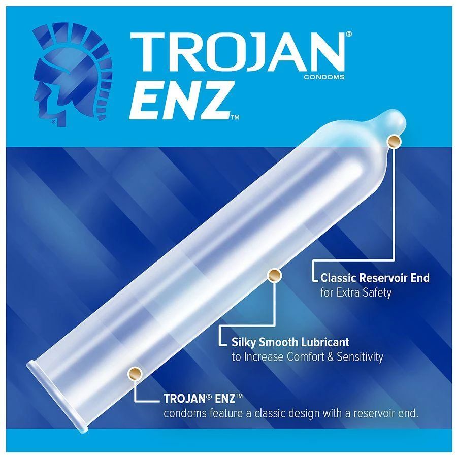 Trojan ENZ Premium Lubricated Latex Condoms - Save Extra 20% OFF On $60 -  BeyondStyle