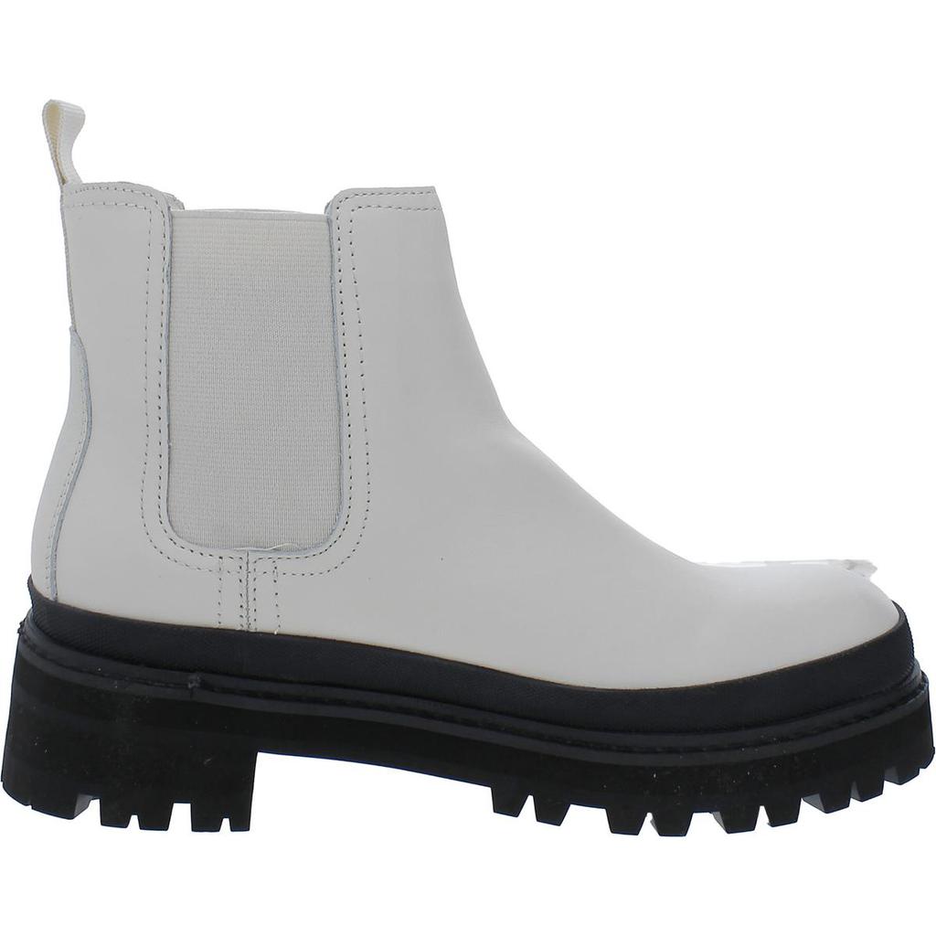 Calvin Klein Beana Womens Leather Comfortable Ankle Boots