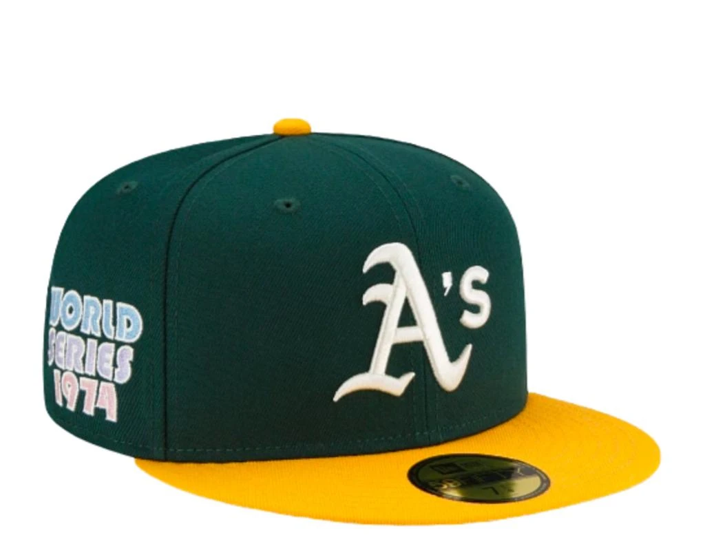 New Era 59Fifty MLB Oakland Athletics Pop Sweat Grn/Purple Fitted Hat 60243525 1