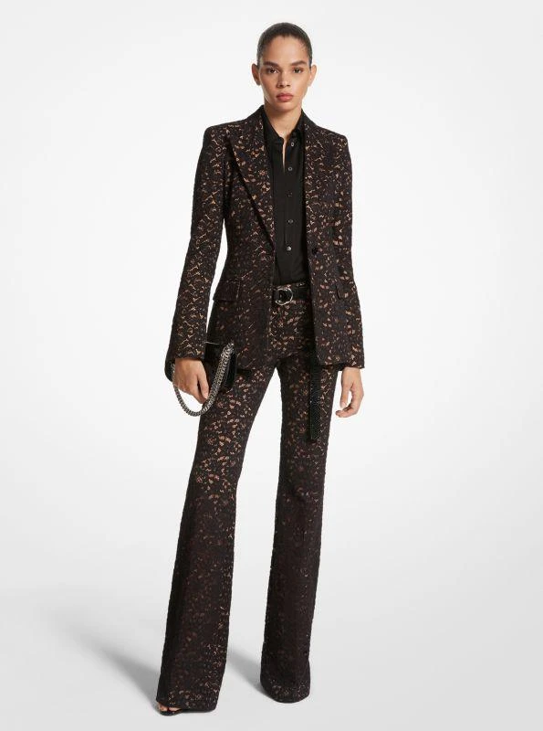 Michael Kors Georgina Corded Floral Lace Blazer 1