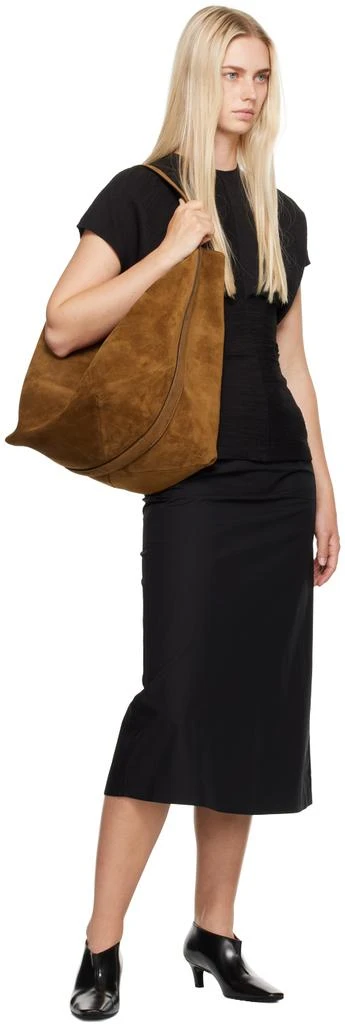 Totême Black Tie-Waist Midi Skirt 4