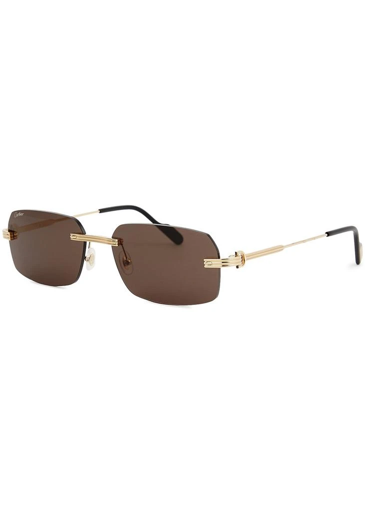 Cartier Première De Cartier gold-tone rimless sunglasses  display picture 1
