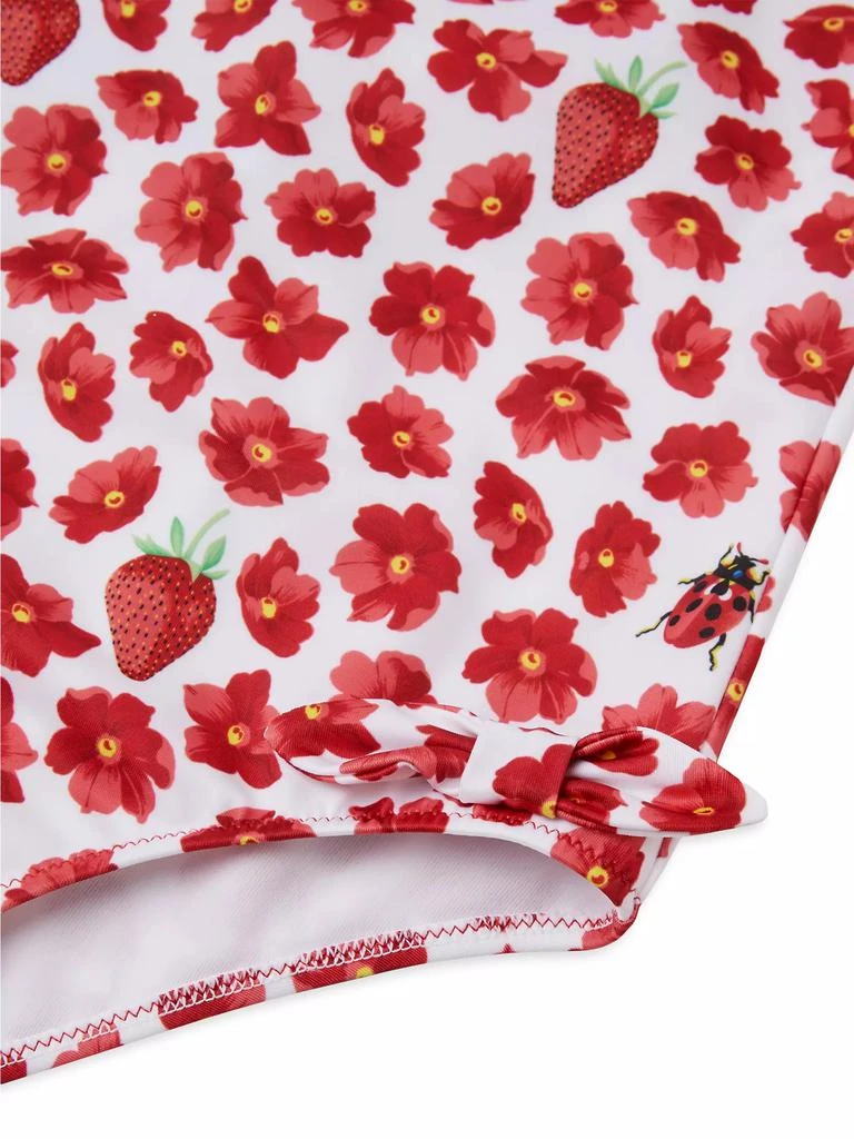 Versace Baby Girl's, Little Girl's & Girl's Strawberry Garden One-Piece Swimsuit 3
