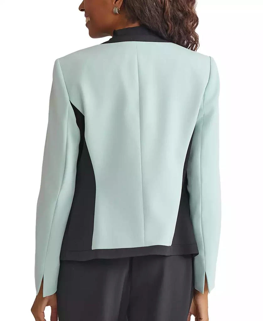 Kasper Women's Contrast-Trim Open-Front Blazer 6
