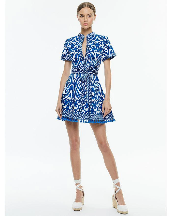 Alice + Olivia Lucy Roll Sleeve Mini Dress 4
