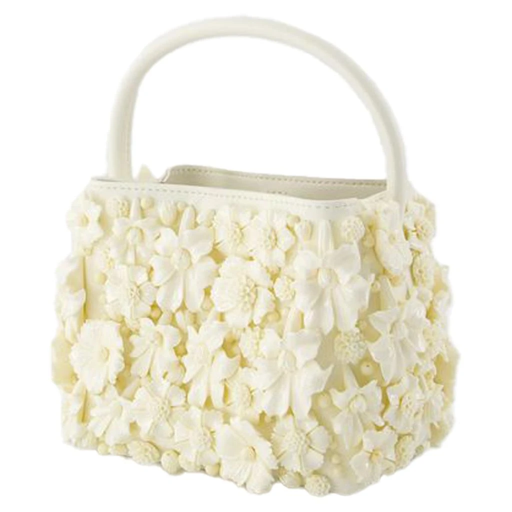 Cult Gaia Solene Mini Top Handle Purse -  - Leather - White 2