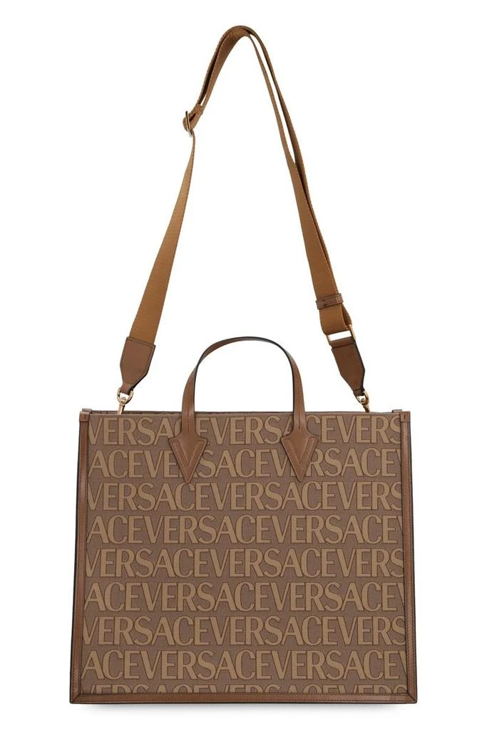 Versace Versace Canvas And Leather Shopping Bag 5