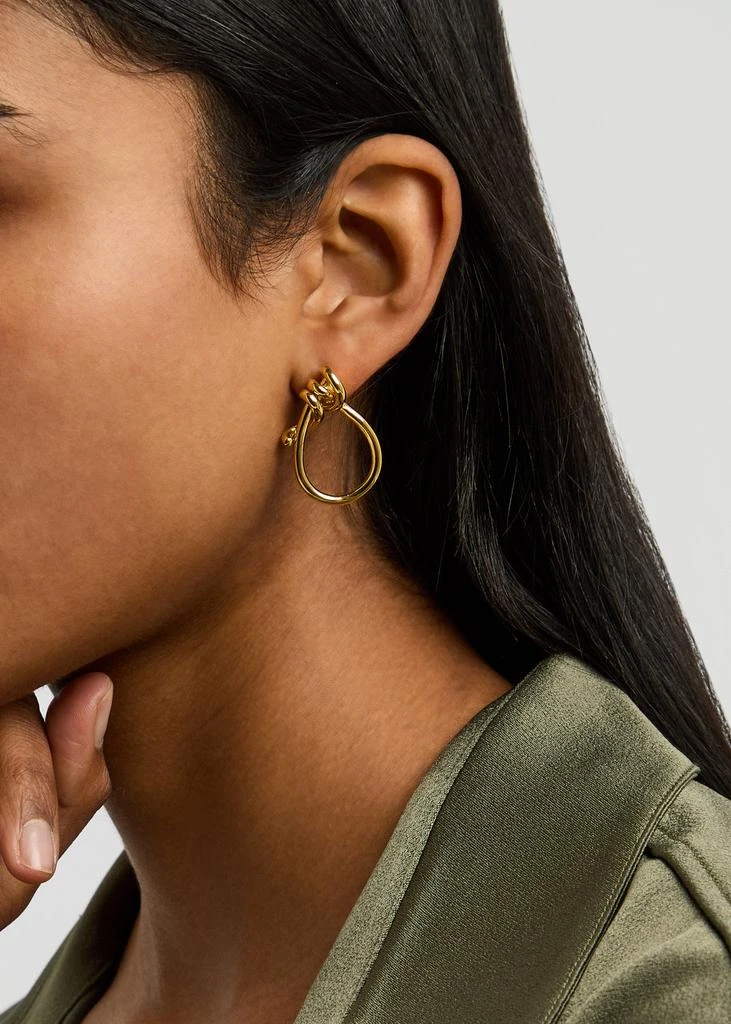 Completedworks Thread II asymmetric 18kt gold vermeil earrings 3