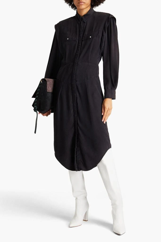 Isabel Marant Naveen Lyocell-twill midi shirt dress 2