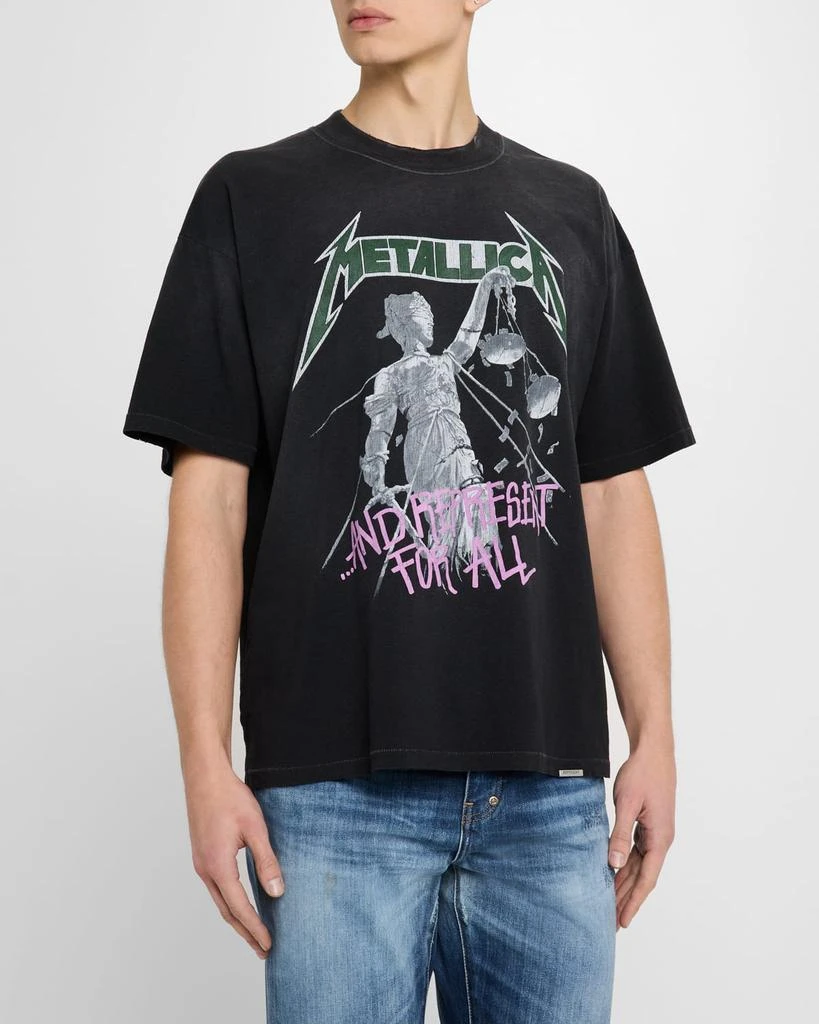 Represent Men's Metallica Justice Graphic T-Shirt 4