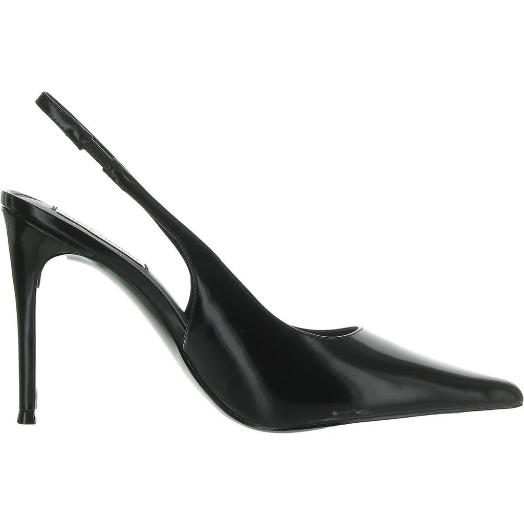 Steve Madden Reyes Womens Patent Leather Pointed Toe Slingback Heels 2