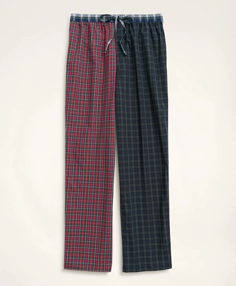 Brooks Brothers Cotton Broadcloth Fun Tartan Lounge Pants 1