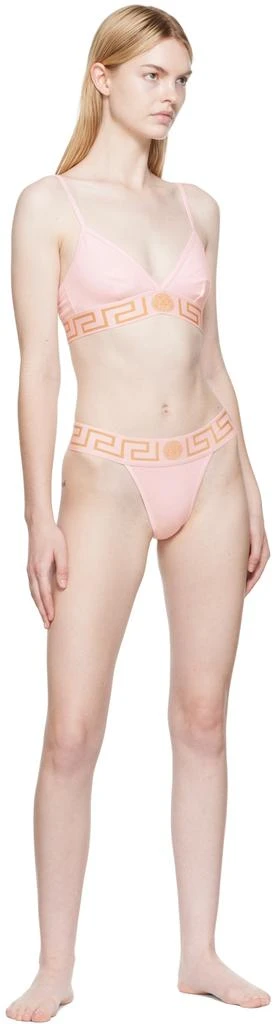 Versace Pink Greca Border Bralette 4