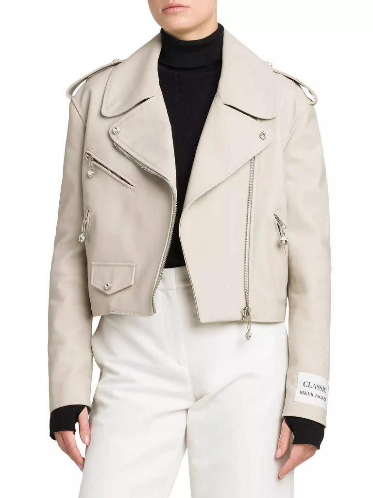 Moschino Sheep Leather Crop Jacket 3