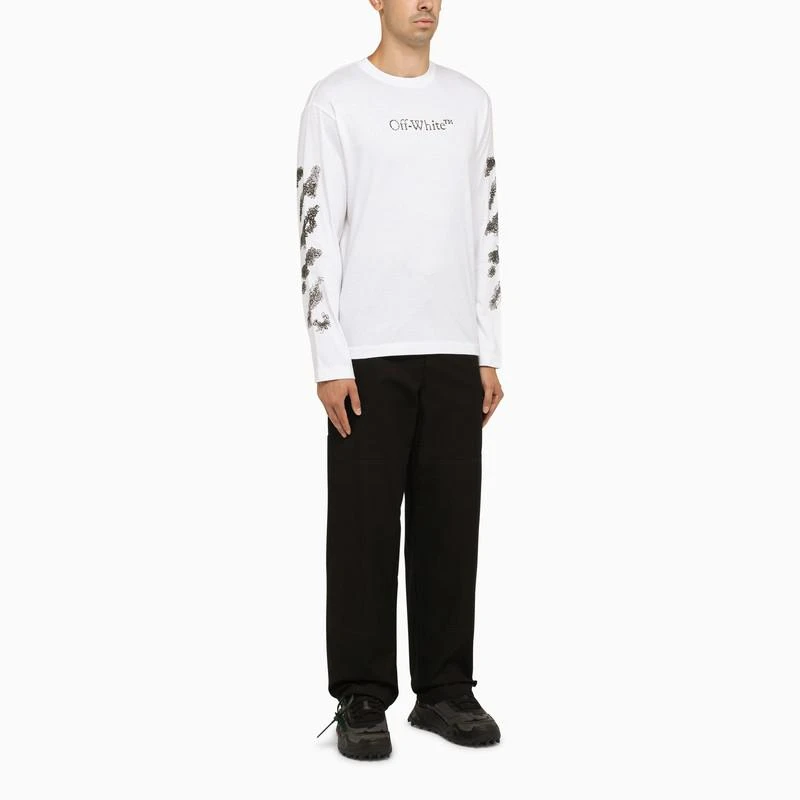 Off-White WHITE LONG-SLEEVED T-SHIRT 2