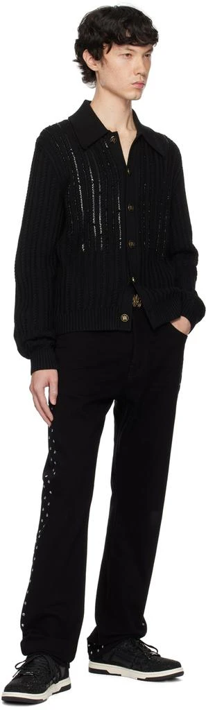 AMIRI Black Star Crystal Slim Jeans 4