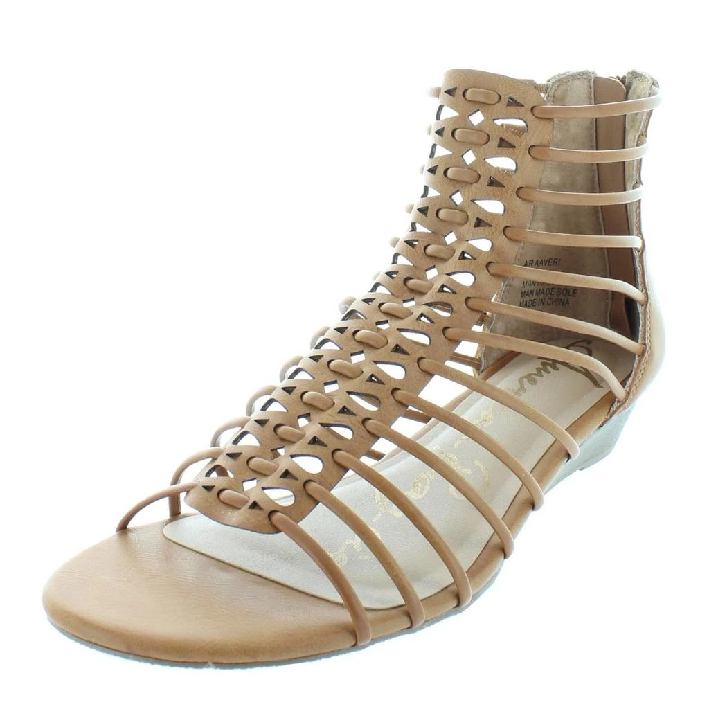 American Rag Aaveri Womens Faux Leather Strappy Wedge Sandals 1