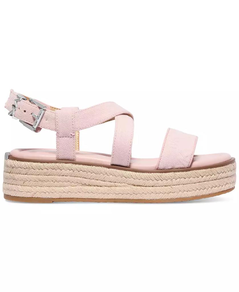 Michael Kors Lynn Leather Buckled Espadrille Sandals