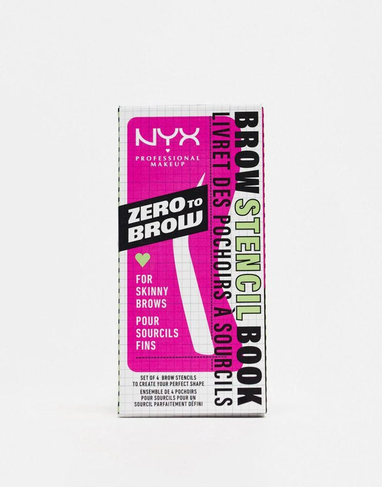 NYX Professional Makeup NYX Professional Makeup Zero To Brow Stencil For Skinny Brows 1