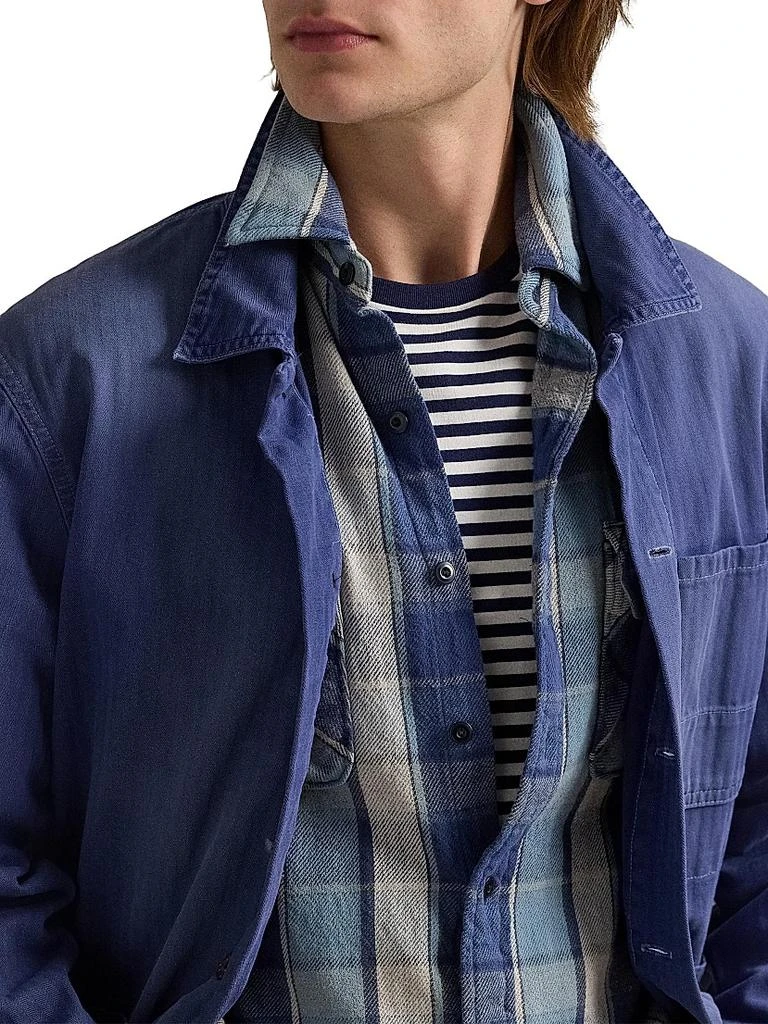Ralph Lauren Classic-Fit Plaid Flannel Workshirt 6