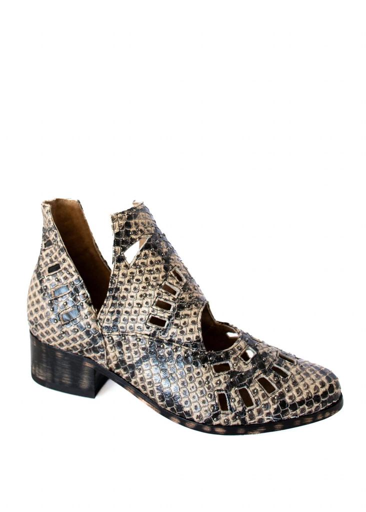 Sbicca Women's Reedy Cut Out Ankle Snakeskin Boot