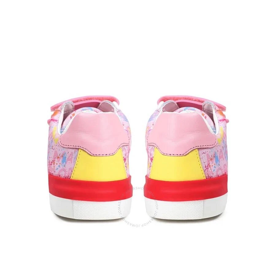 Marc Jacobs Girls Ink Splash Logo Velcro Sneakers 3