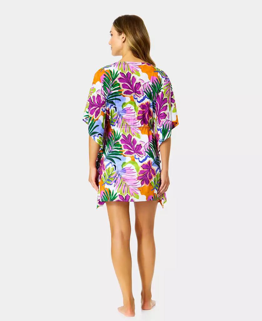 Anne Cole Women's Printed Tie Front Kaftan