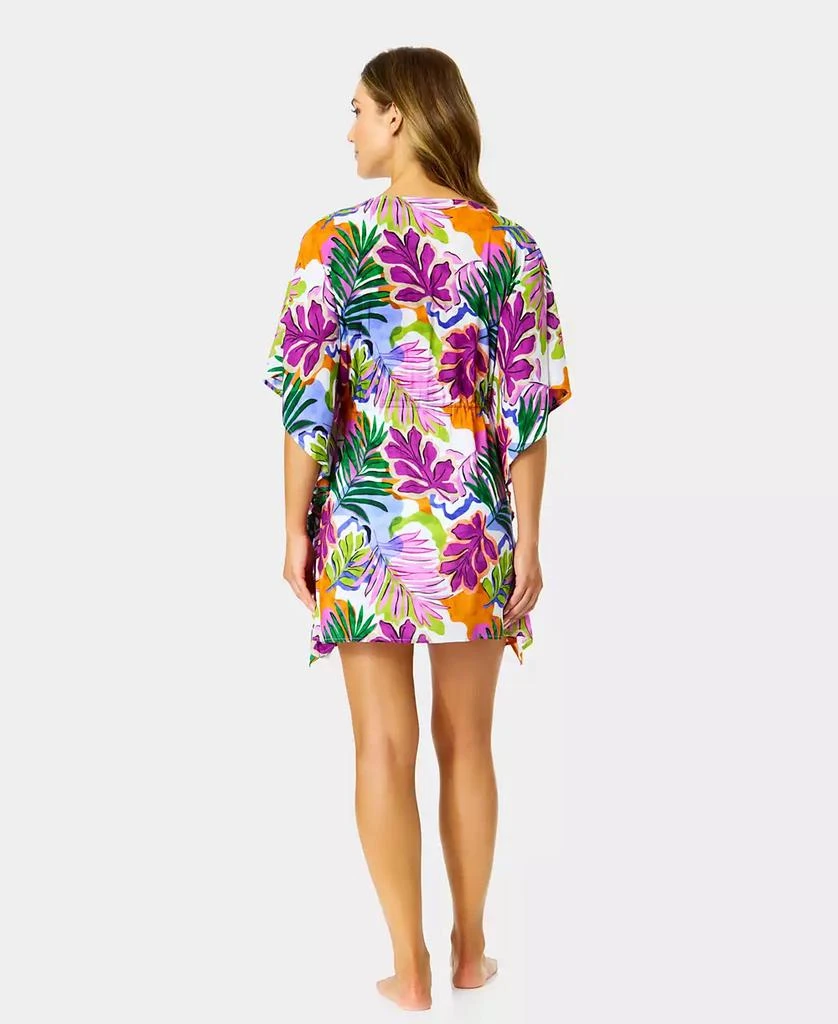 Anne Cole Women's Printed Tie Front Kaftan 2