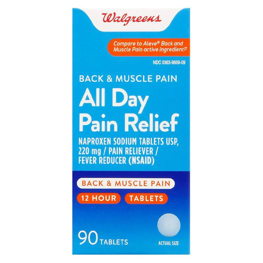 Walgreens Back & Muscle All Day Pain Relief Tablets 1