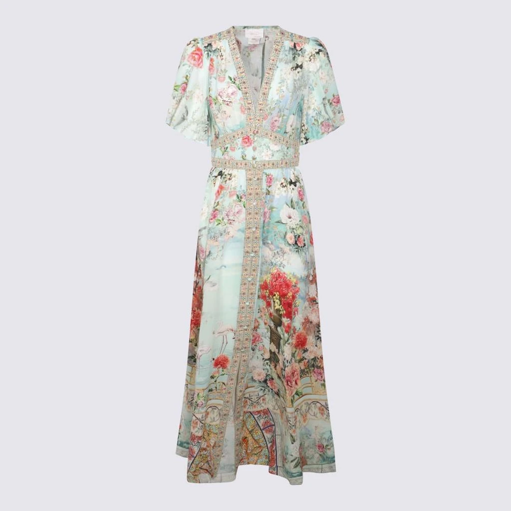 Camilla Light Blue Silk Dress 1