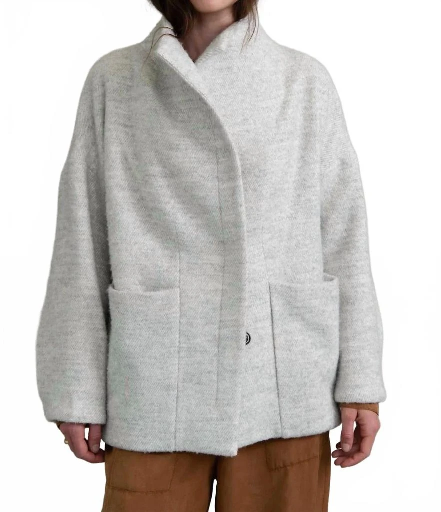 HUMANOID Talus Sweater Jacket In Marble