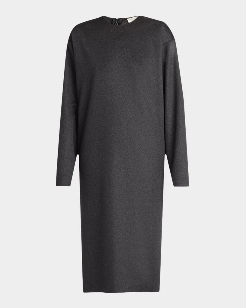 The Row Lysiane Long-Sleeve Midi Cashmere Dress 1