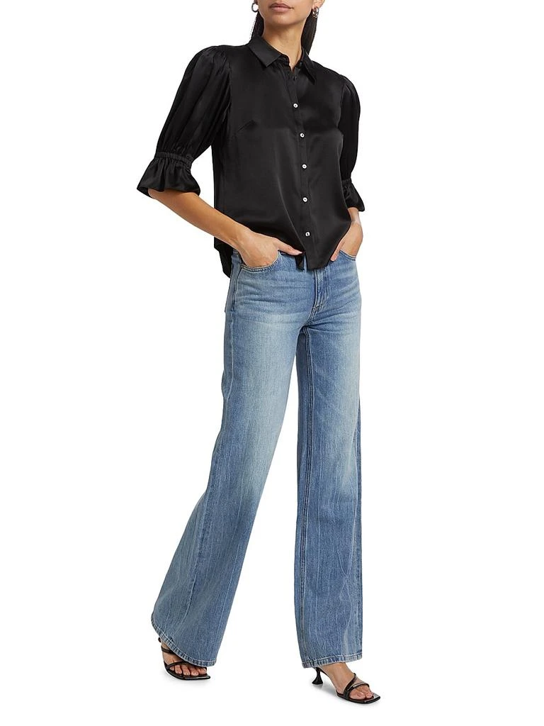 Cinq à Sept Fiona Silk Puff-Sleeve Blouse 2