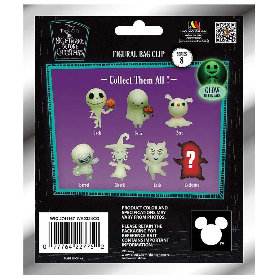 Disney Nightmare Before Christmas Figural Bag Clip 2