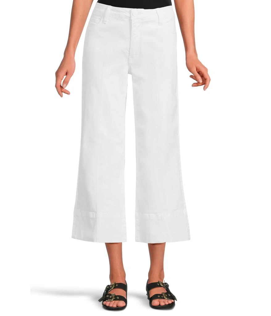 KUT from the Kloth Petite Meg High Rise Frt Pin Tuck Wide Hem Basic Bck 1