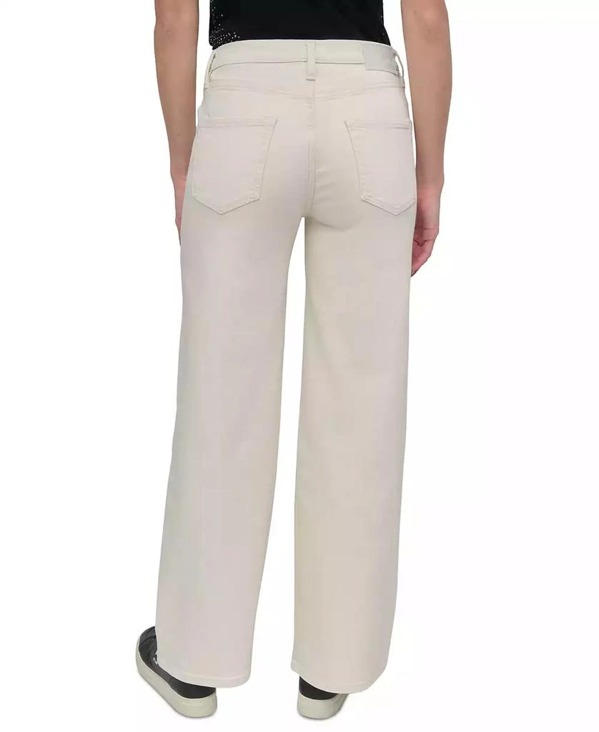 DKNY Petite Houston High-Rise Wide-Leg Jeans 4