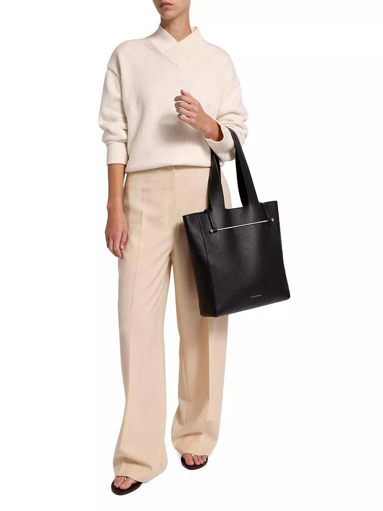 Strathberry Melody Grain Leather Tote Bag 2