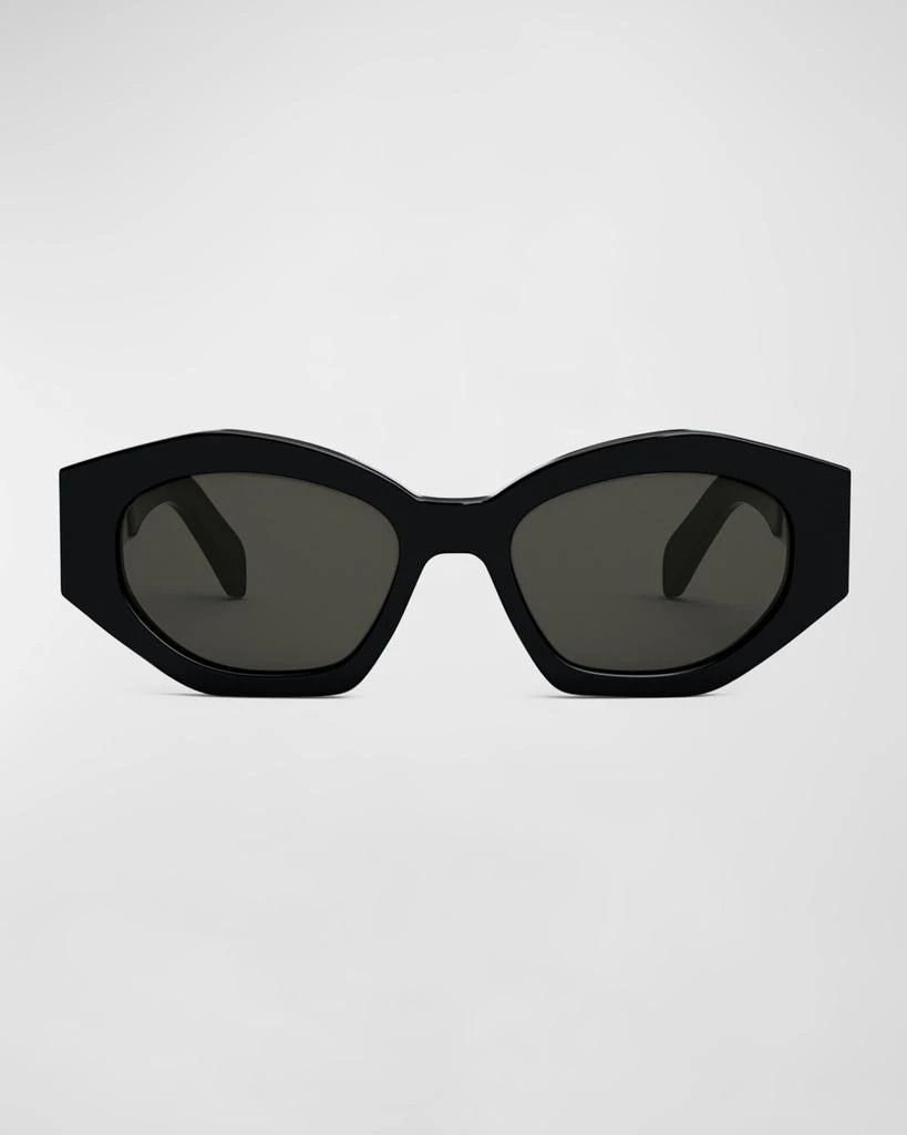 Celine Triomphe Logo Acetate Cat-Eye Sunglasses 4