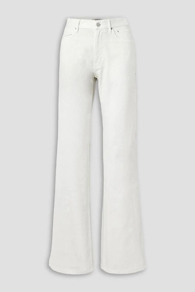 GAUCHERE Zip-embellished high-rise straight-leg jeans 1