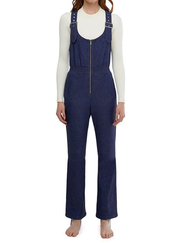 WeWoreWhat Dark Wash Bootcut Denim Jumpsuit 1