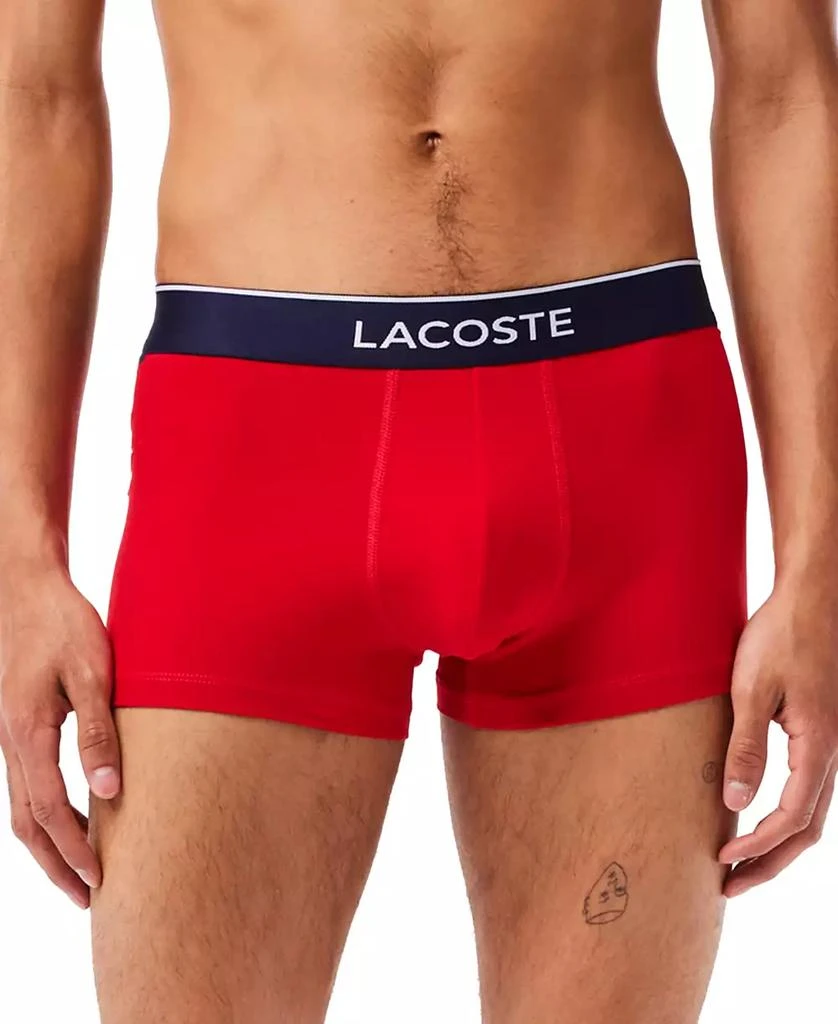 Lacoste Men's 3-Pack Lifestyle All Over Print Trunks 5