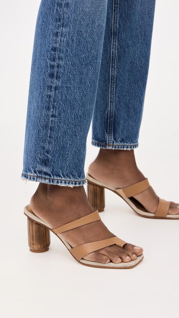 Kaanas Otto Toe Ring Strappy Chunky Heels