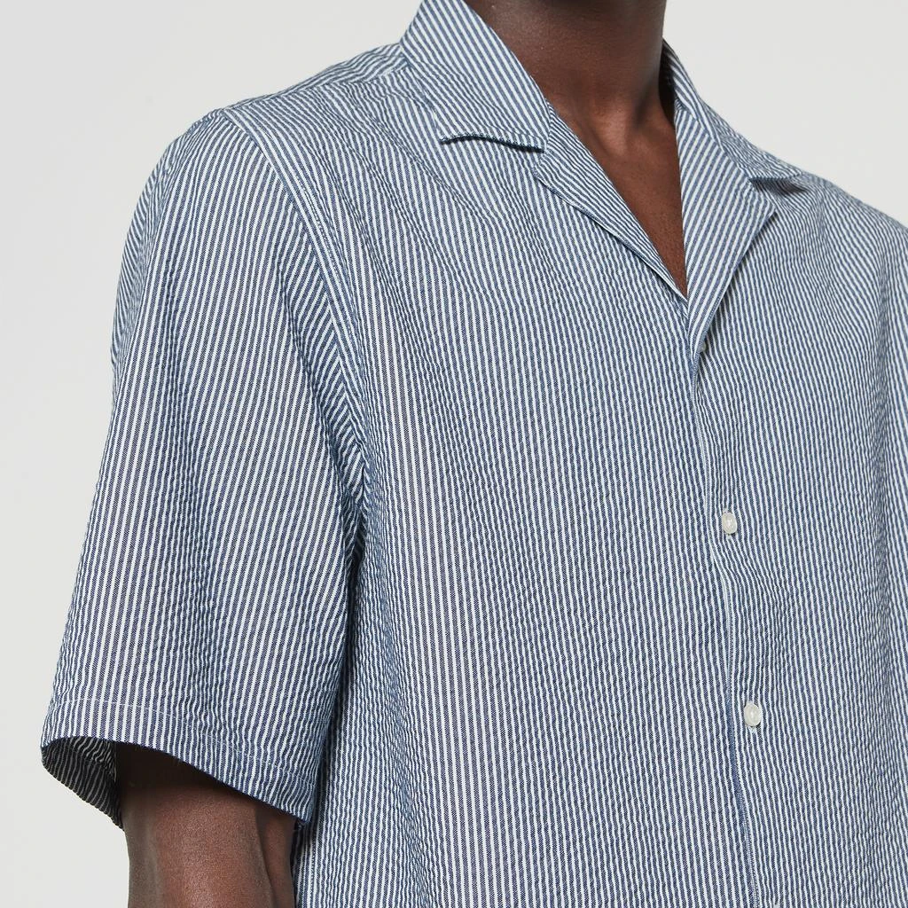 Officine Générale Officine Générale Eren Cotton-Seersucker Shirt 4