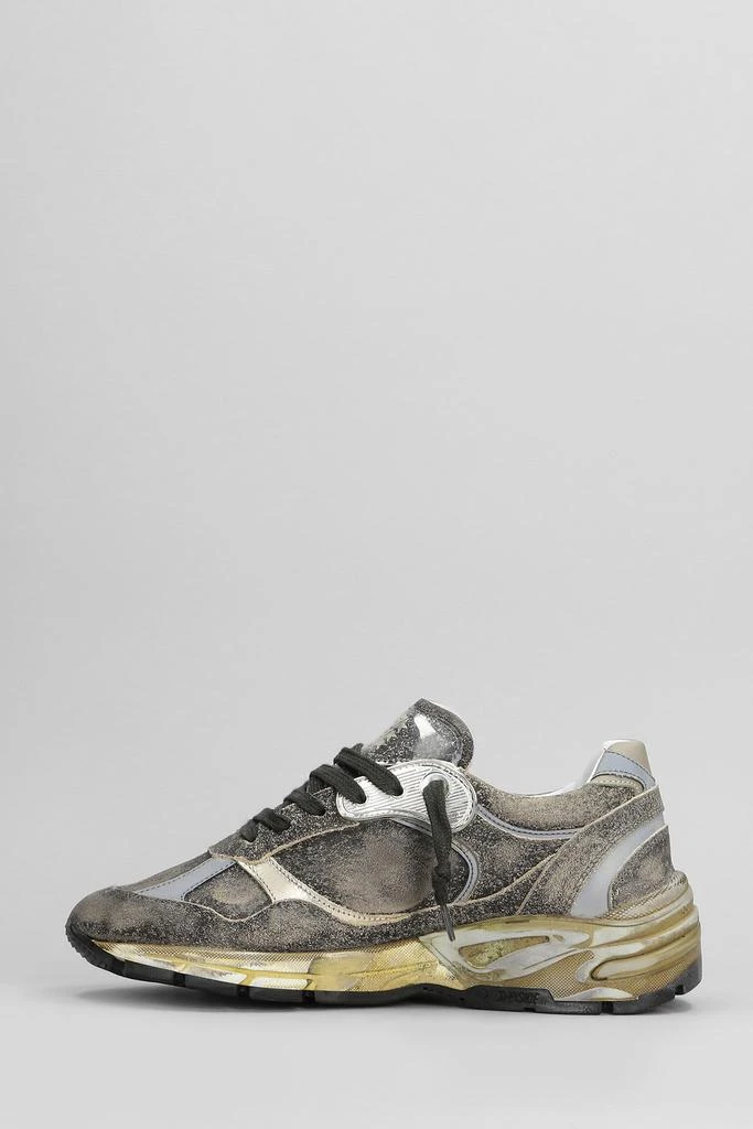 Golden Goose Running Sneakers In Black Suede 3