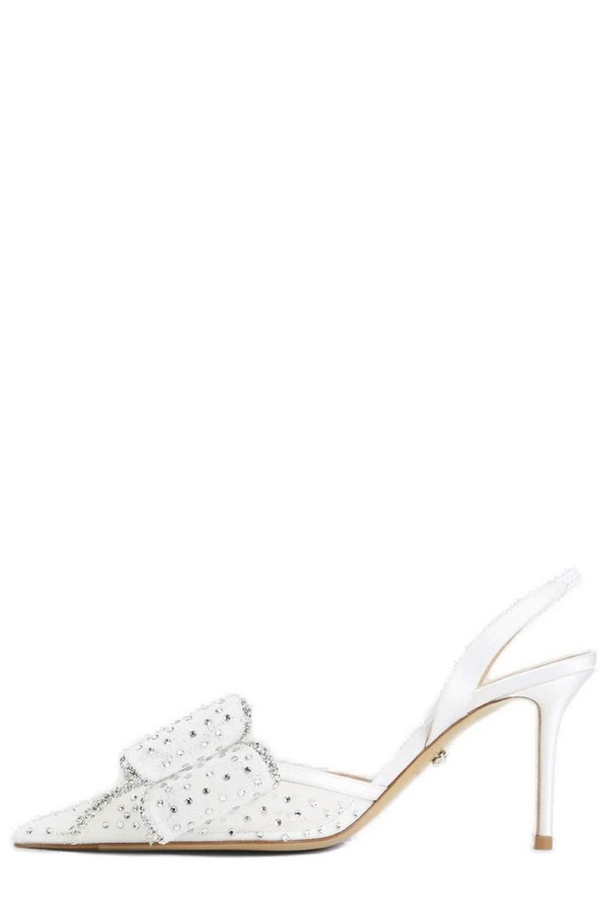 Mach & Mach Mach & Mach Bow Embellished Slingback Pumps 2