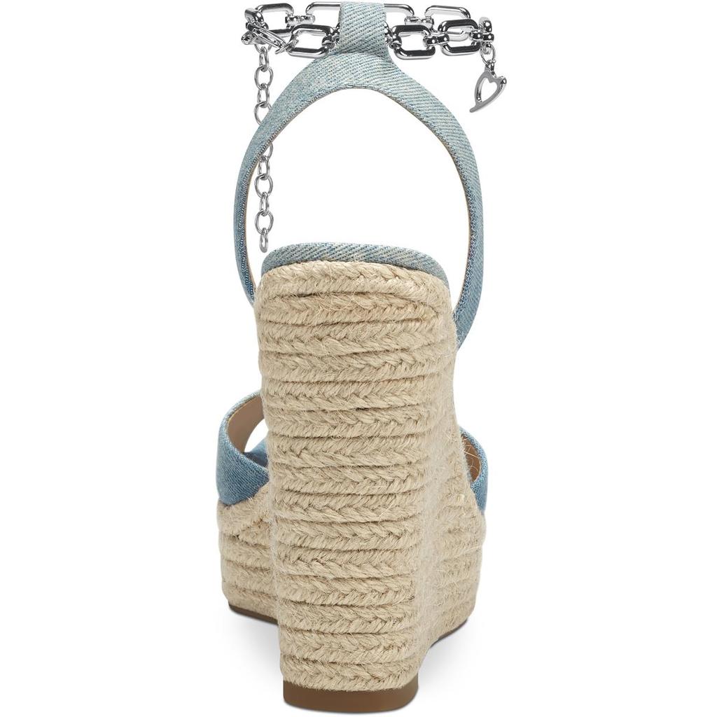 Thalia Sodi Caden Womens Chain Wedge Espadrilles