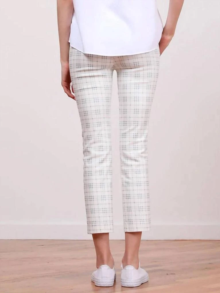 Avenue Montaigne Lulu Ankle Slim With Pocket Pant In Blue Multi 3
