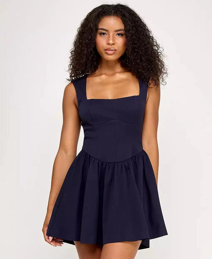 Juniors' Sleeveless Drop Waist Short Dress – On Sale Now with Up to 40% Off 