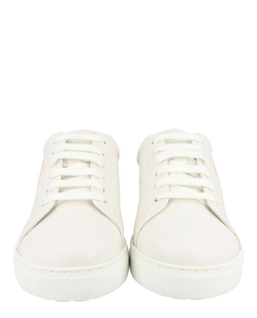 Salvatore Ferragamo Number Leather Low-Top Sneakers 5
