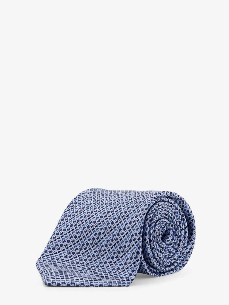 Salvatore Ferragamo Silk Tie with Alfa print 1